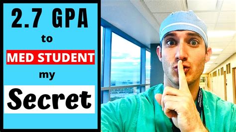 How To Get Into Medical School With A Low Gpa Mcat My Secret And What Med Schools Won T Tell You