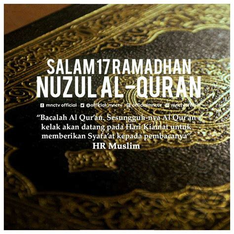 Salam 17 Ramadhan Nuzul Al Quran ♥♥ Mama Maszull ♥♥