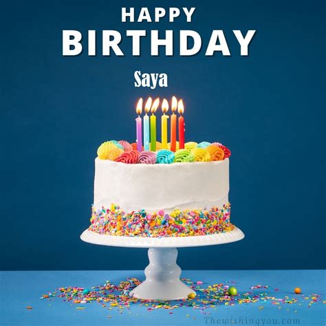 100 Hd Happy Birthday Saya Cake Images And Shayari