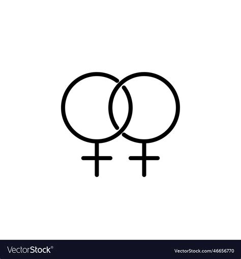 Same Sex Lesbian Romantic Relationship Marriage Vector Image