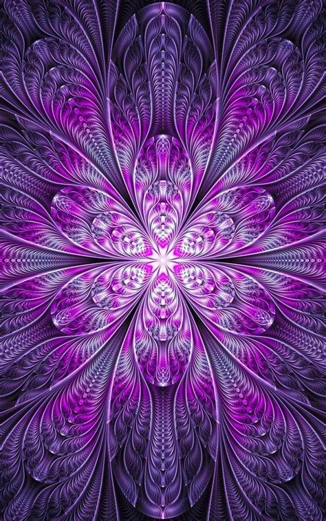 Art Fractal Fractal Geometry Fractal Images Fractal Design Purple