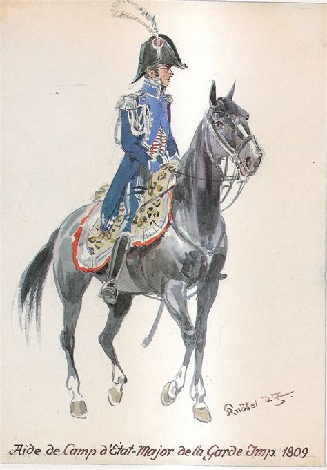 Aide De Camp Detat Major De La Garde Imp 1809 Napoleonic Wars