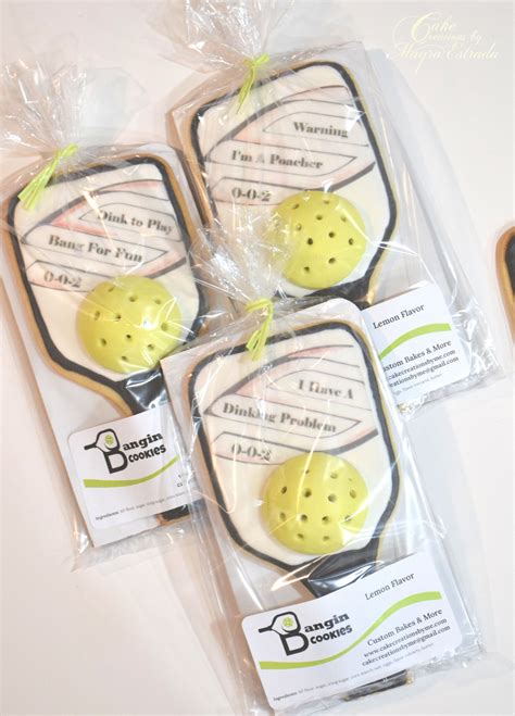 Pickleball Paddle Jumbo Cookie Customize Cake Creations By Mayra