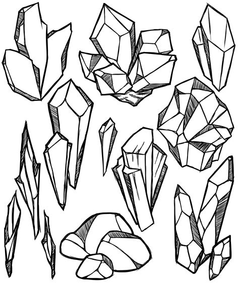 Gem Drawing Drawing Sketches Art Drawings Sketching Crystals Art