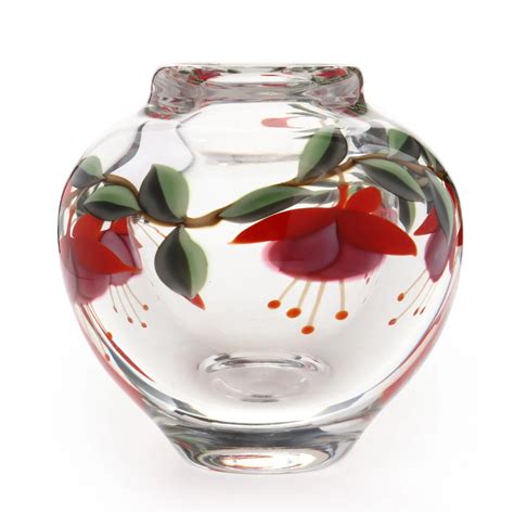 Orient And Flume Floral Glass Paperweight Vase Oct 21 2021 Leland