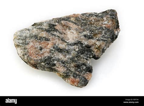 Hornblende Granite Igneous Plutonic Rock Ottawa Canada Stock Photo