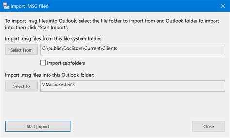 Import Msg Files Into Outlook — Messagesave Documentation