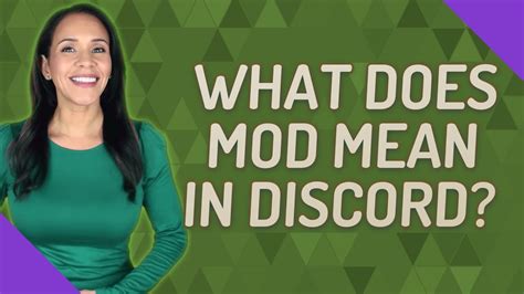 What Does Mod Mean In Discord Youtube
