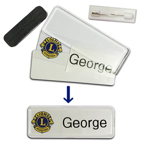 Snap Id Reusable Name Badge Kit With Logo Print