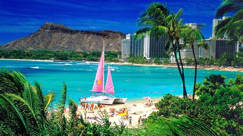 Free Download Waikiki Honolulu Hawaii Wallpaper 637508 1920x1080 For
