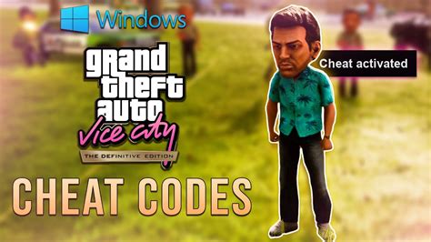 Gta Vice City Cheats For Pc Youtube