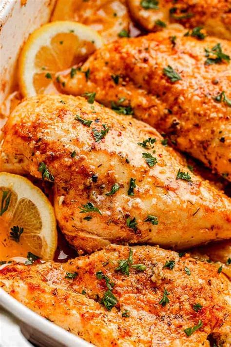 Baked chicken breast is easy, juicy and ready with 5 minutes of prep. Baked Lemon Chicken | Easy Chicken Recipe with Lemon Marinade