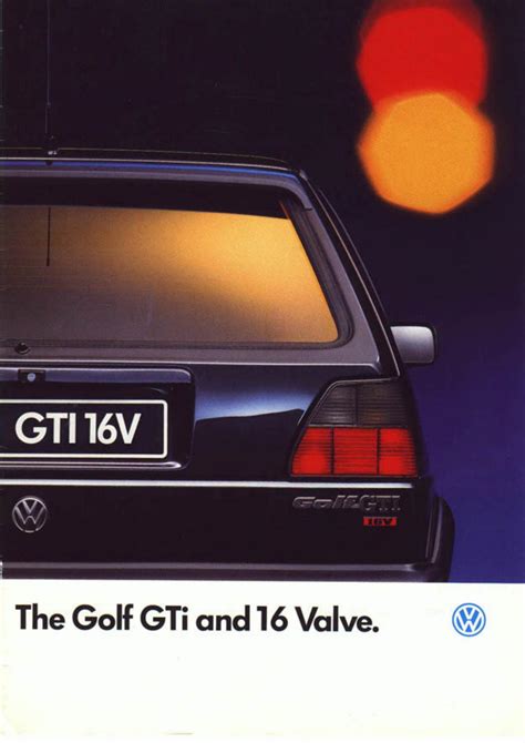 1990 Uk Vw Golf Ii Mk2 Gti 16v Sales Brochure By Vwgolfmk2oc Issuu
