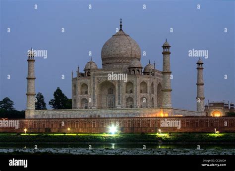 Taj Mahal Is The Finest Example Of Mughal Architecture Hi Res Stock