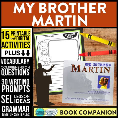 My Brother Martin Activities And Lesson Plan Ideas Clutter Free