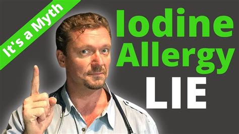 Iodine Allergy Is A Lie Youre Not Allergic To Iodine Youtube