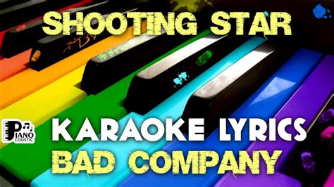 Shooting Star Bad Company Karaoke Lyrics Version Psr Youtube