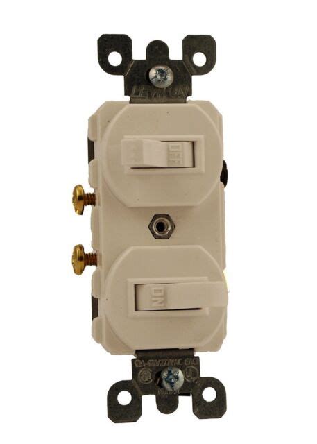 Leviton 5224 2w 15a 120277v Duplex Style Single Pole Switch Ivory