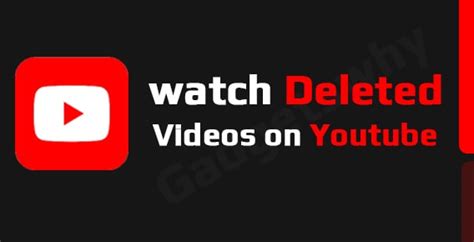 Simple Ways To Watch Deleted Videos On Youtube