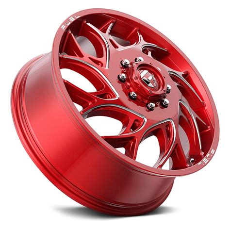 Fuel® D742 Dually Runner 1pc Wheels Candy Red With Milled Accents Rims D74220828d35