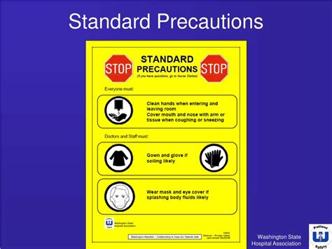 Ppt Isolation Precaution Signage In Washington State Powerpoint