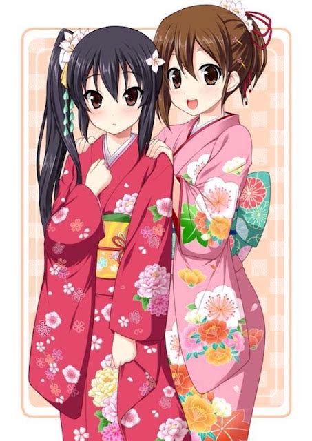 Anime Girls In Yukata Animoe