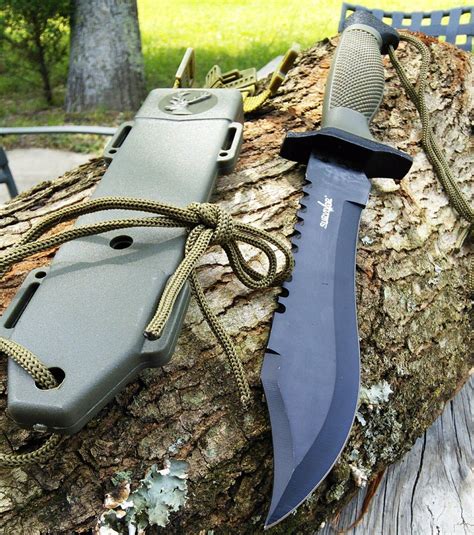 12 Survivor Military Bowie Fixed Blade Hunting Survival Knife Hk 6001