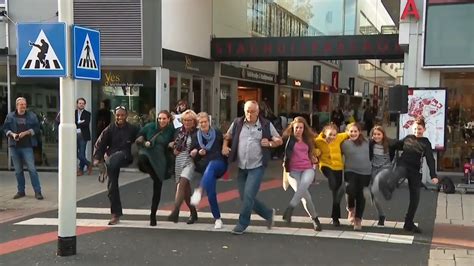 dutch silly walks crossing is a hit bbc news