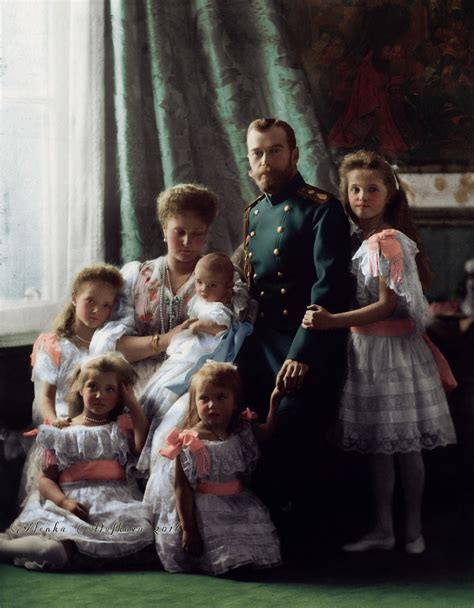 Formal Photograph Of Emperor Nicholas Ii The Last Tsar Of Russia With His Wife Alexandra And