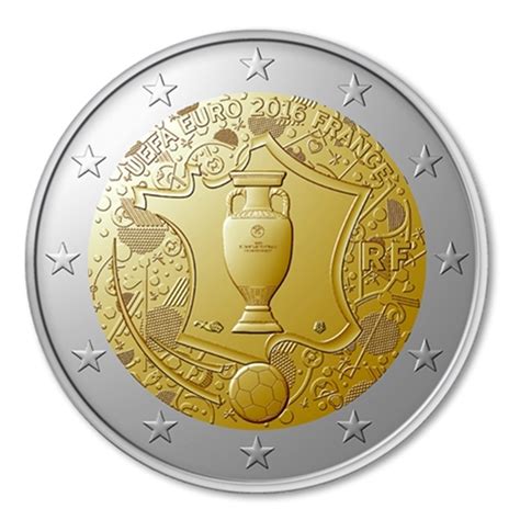 Pièce De 2€ Commémorative 2016 France Euro 2016