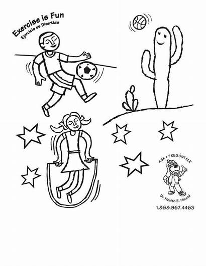 Exercise Coloring Pages Preschoolers Printable Getcolorings Pa