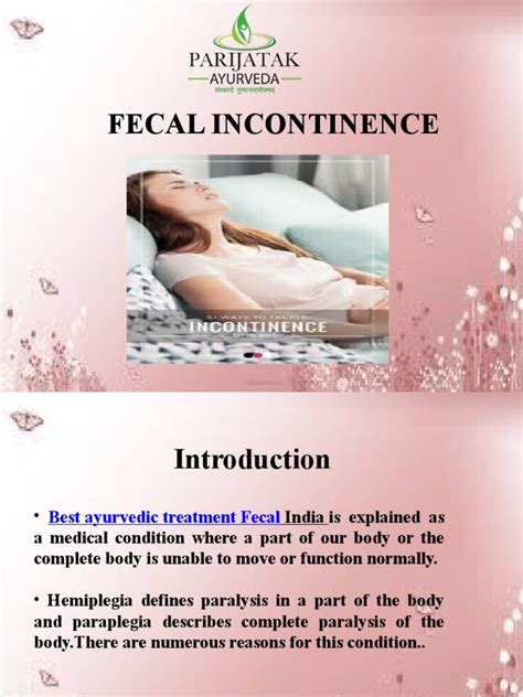 Fecal Incontinence Treatment And Management Pdf