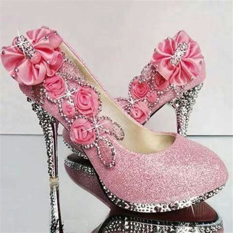 Shimmering Pink Wedding Shoes Shoes Pink High Heels
