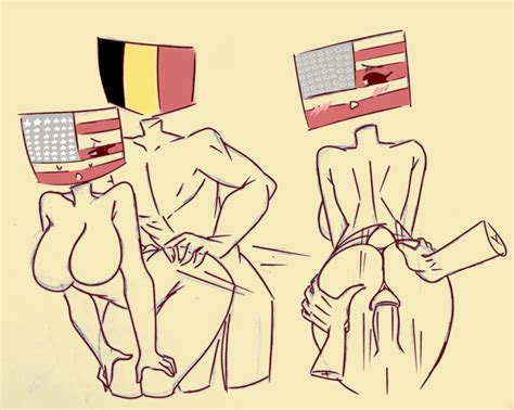 Rule 34 1girls American Flag Back View Belgium Countryhumans Bending Over Blushing
