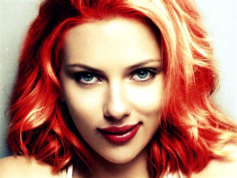 Scarlett Johansson As The Black Widow Girls With Neon Hair Luscious