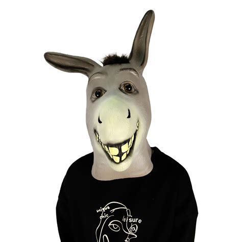 Halloween Donkey Head Cosplay Mask