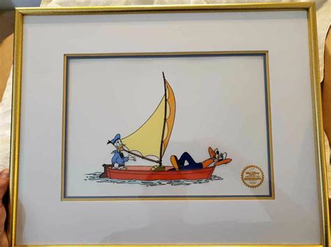 Disneys Goofy And Donald Duck Sailboatno Sail Limited Edition