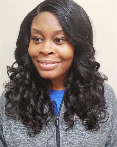 Sew In Weaving 0 Full Sew In Installed Using A Lace Closure For A
