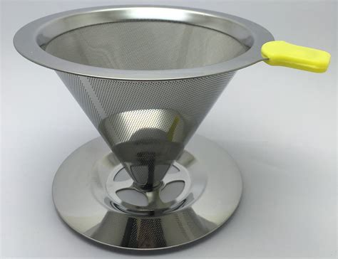 Stainless Steel Double Layer Coffee Filter Small Handle