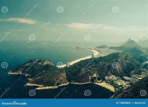 Aerial View Of Rio De Janeiro Brazil Stock Image Image Of Landmark
