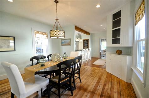 Updated New Englander Dining Room With Pendant Light SoPo Cottage Featured On Remodelaholic ?ssl=1