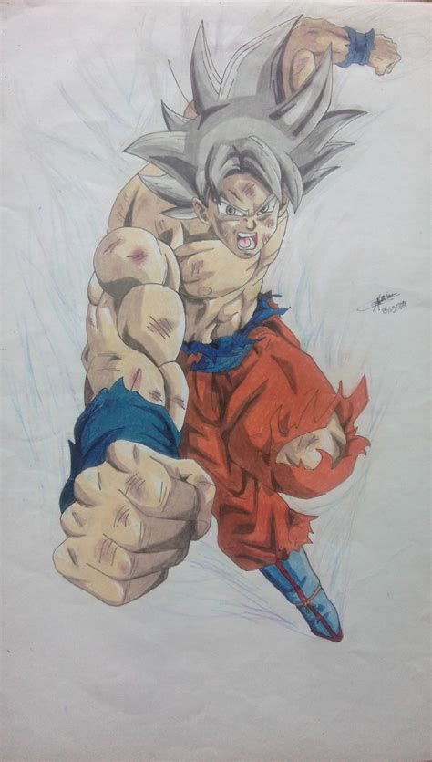 Goku Ultra Instinto Lápiz Dibujos Comprar Arte Original