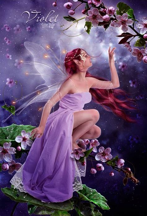 Purple Fairy Fairy Paintings Beautiful Fairies Fairy Artwork