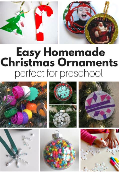 Homemade Christmas Ornaments Perfect For Preschool Christmas
