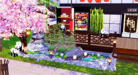 The Sims 4 Japanese Restaurant Japanese Restaurant Room Tour Sims