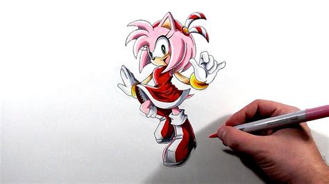 Drawing Amy Rose Sonic Adventure Youtube