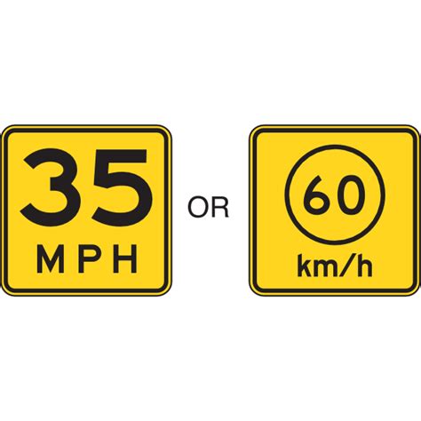 Speed Limit 35 Mph Sign Logo Download Png