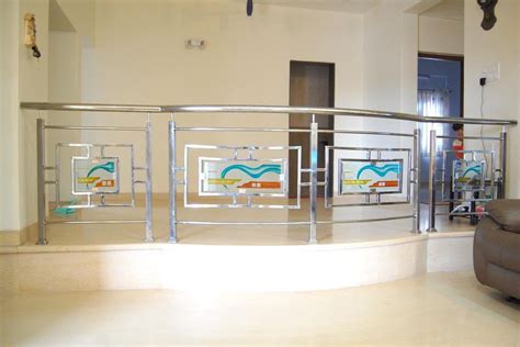 Stainless Steel Glass Railing At Rs 1300feet Stainless Steel Glass