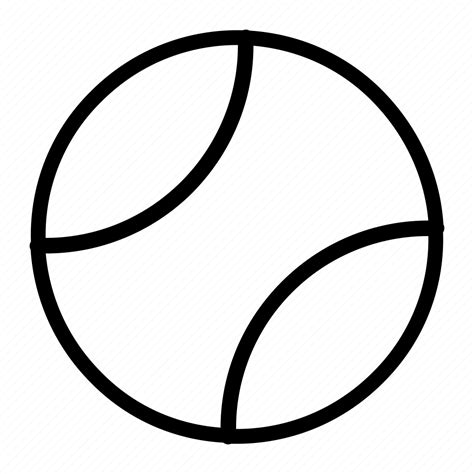 Ball Outline Set Sports Tennis Icon Download On Iconfinder