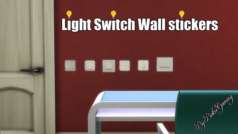 Mod The Sims Light Switch Wall Stickers Stand Alone Objects
